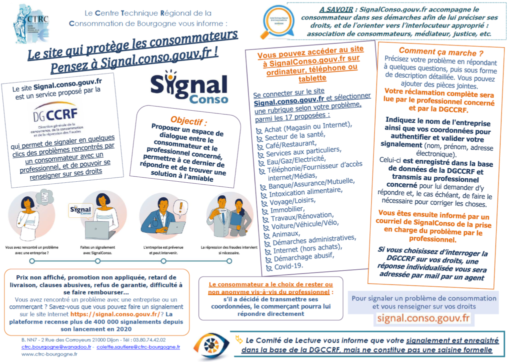 Flyer Signal Conso - CTRC de Bourgogne 02.12.2022