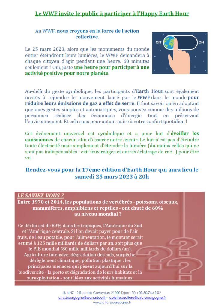 Heure de la Terre 25 mars 2023 - CTRC de Bourgogne 14.03.2023 P2